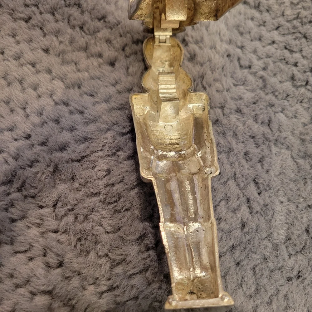 Vtg Godinger Toy Soldier Nutcracker Silver Plated 1995